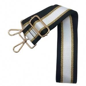 NEW CTHRU women's adjustable crossbody bag strap in black and white